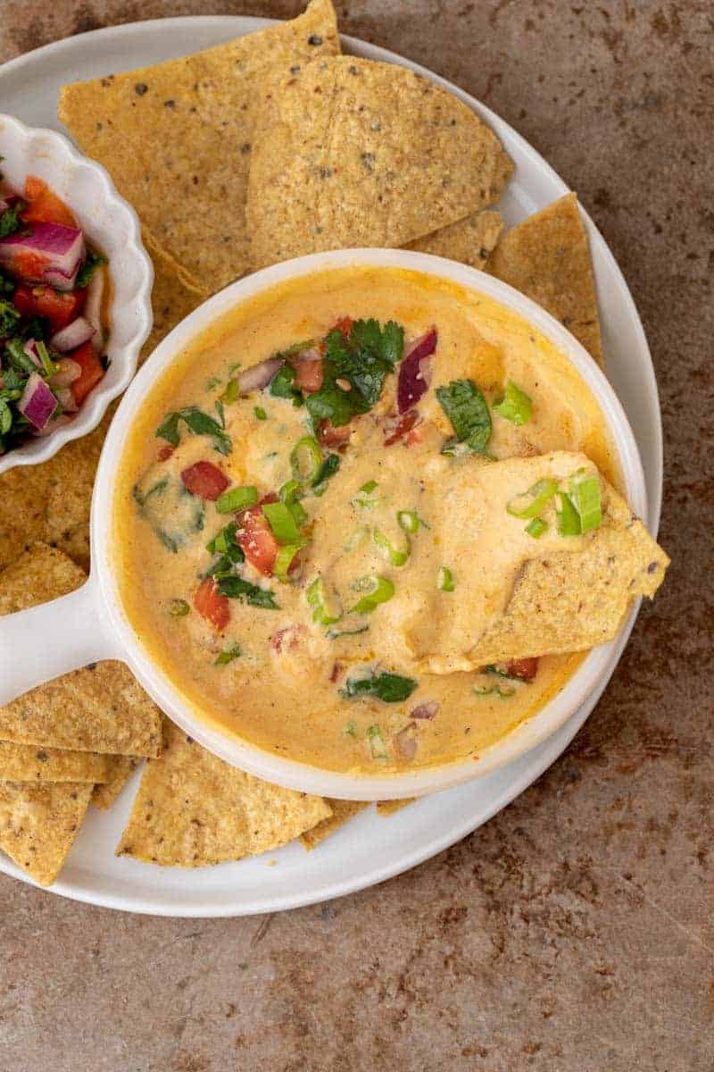 high protein Cottage Cheese Queso - Viral Tiktok recipe - Lifestyle of a  Foodie