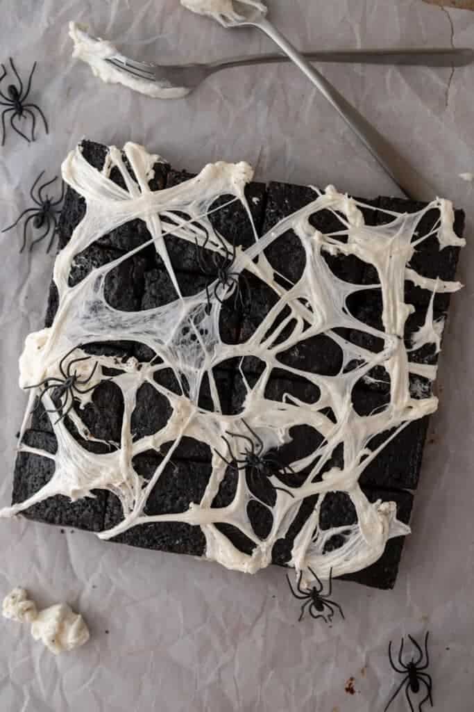 spider black brownies