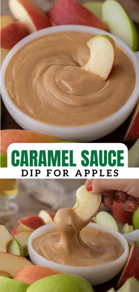 Caramel sauce dip for apple