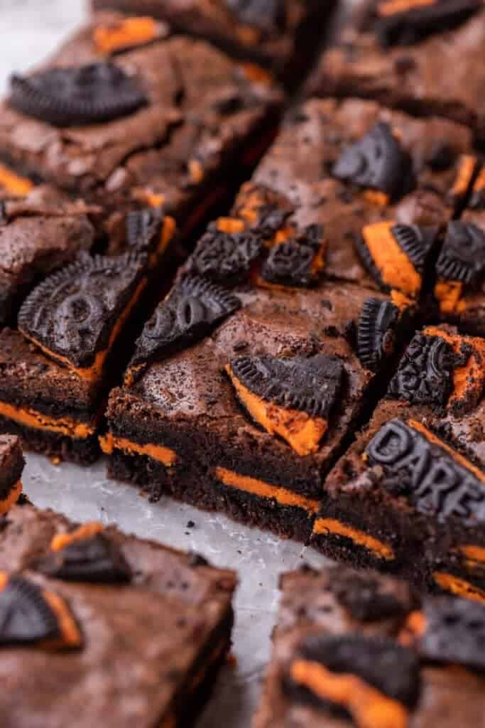 Halloween Oreo brownies