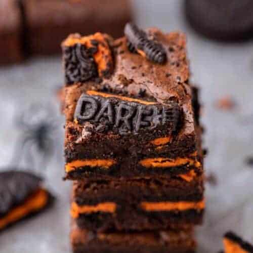 Halloween Oreo brownies