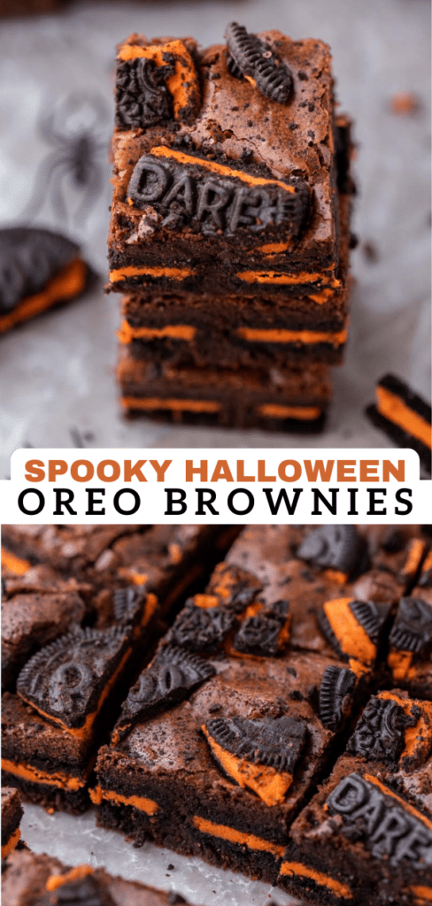 Halloween Oreo brownies 