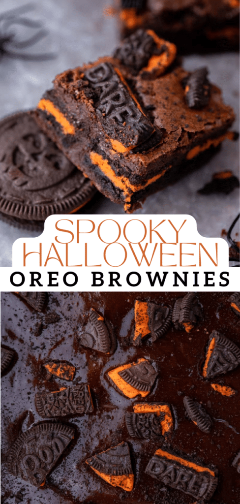 Halloween Oreo brownies 
