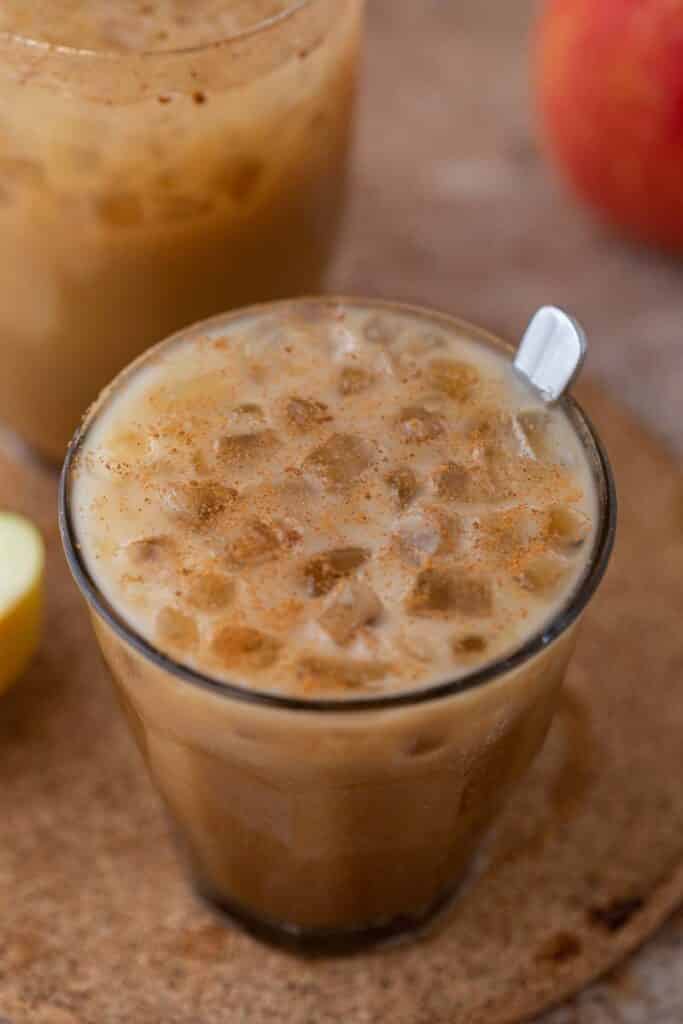 Starbucks iced apple crisp oatmilk shaken espresso drink