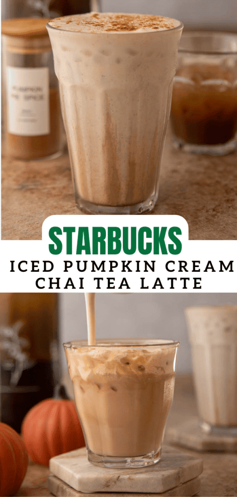 Starbucks Iced Pumpkin Cream Chai Tea Latte