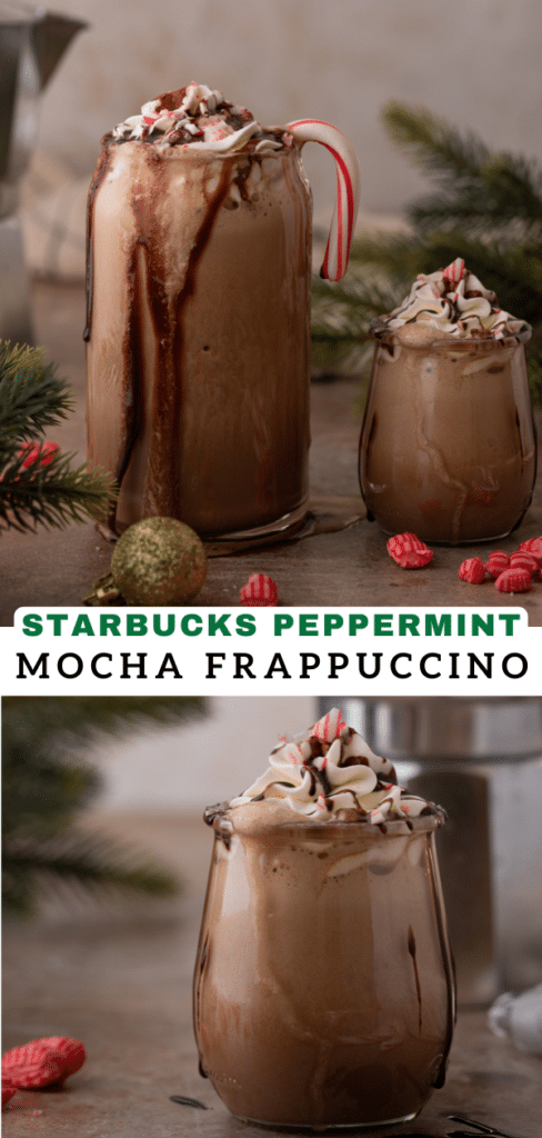 Copycat Starbucks Peppermint Mocha Frappuccino Recipe 