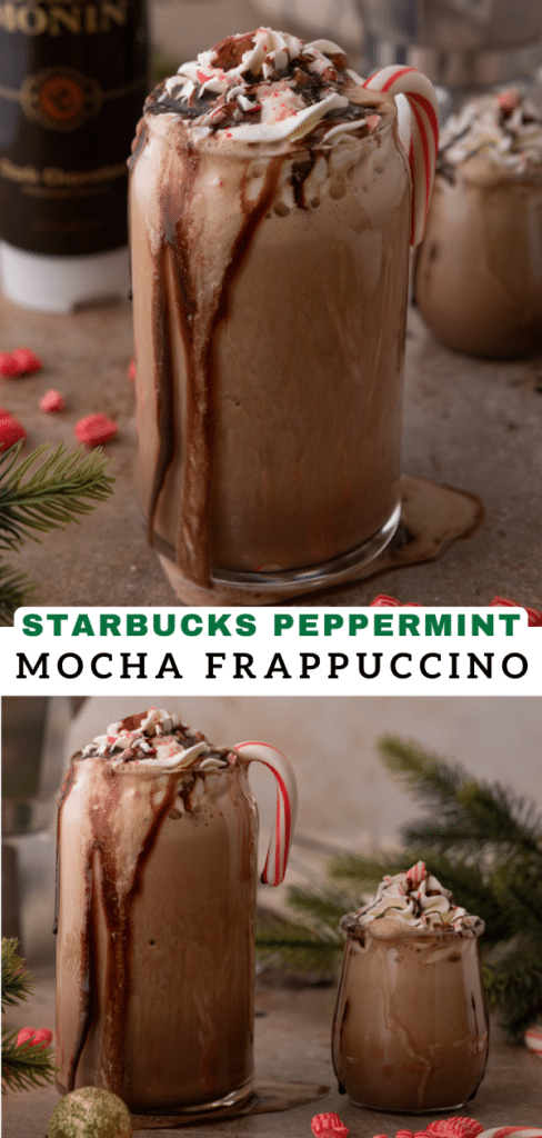 Copycat Starbucks Peppermint Mocha Frappuccino Recipe 