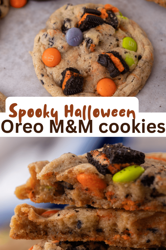 Halloween Oreo m&m's cookies 