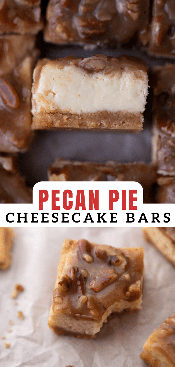 Delicious easy pecan pie cheesecake bars recipe - Lifestyle of a Foodie