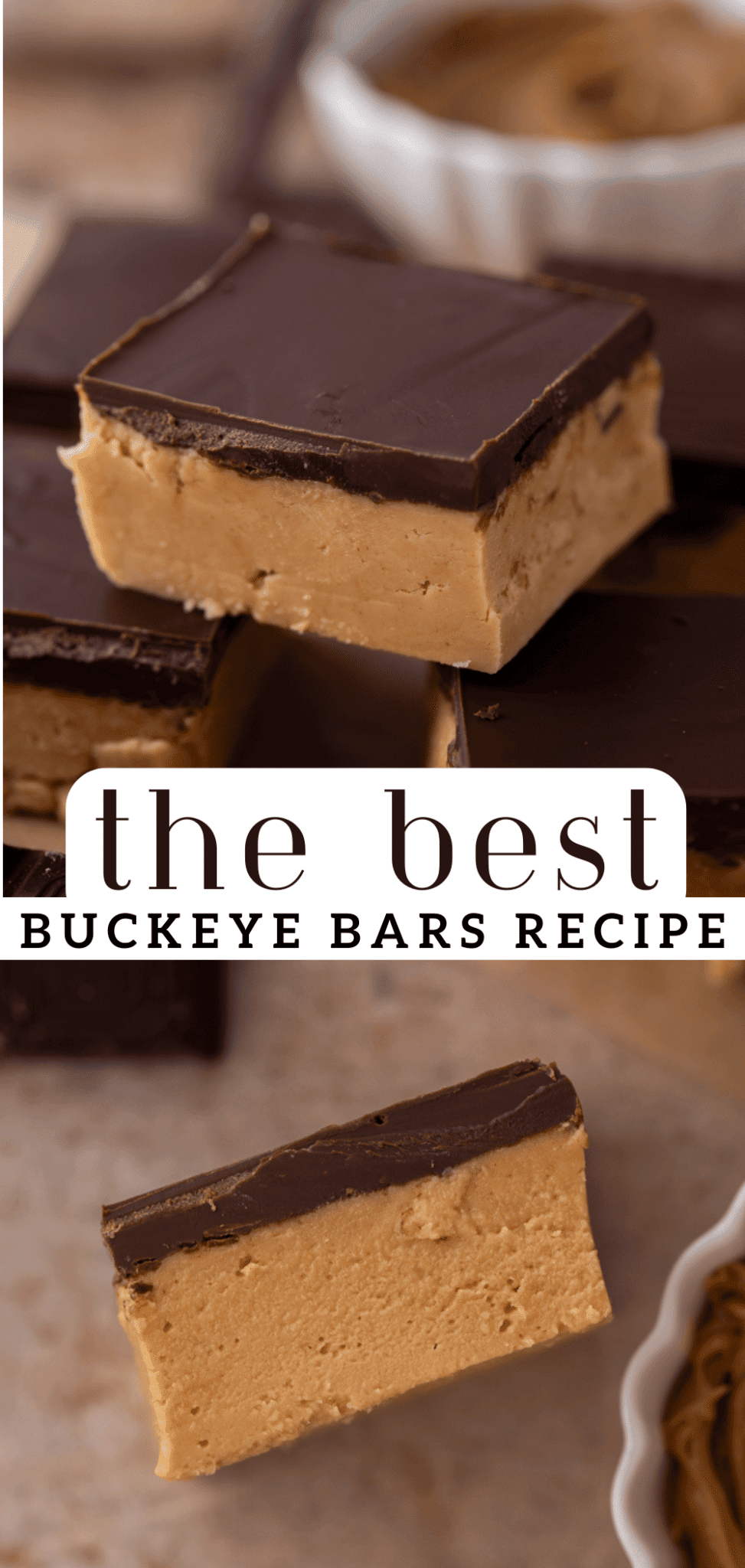 The Best Buckeye Bars Recipe No-Bake - Lifestyle of a Foodie