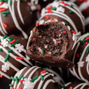 Chocolate Little Debbie's Christmas Tree Truffles