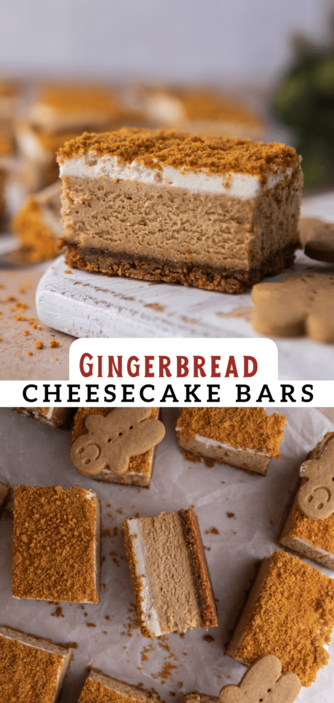 Gingerbread cheesecake bars recipe