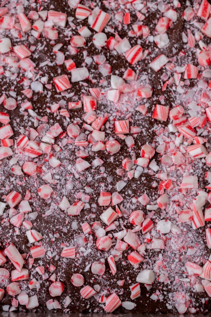 finished and cooled peppermint fudge recipe