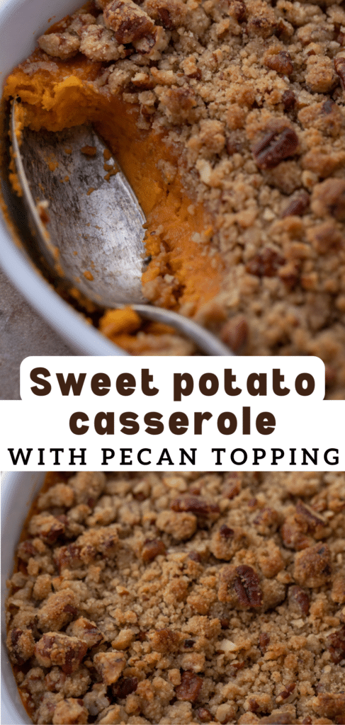 Sweet Potato with Pecan topping 