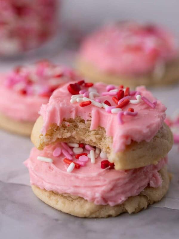 Valentine's Day Frosted Sugar Cookies
