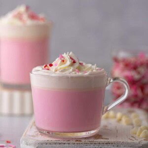 Valentine's day hot chocolate cup