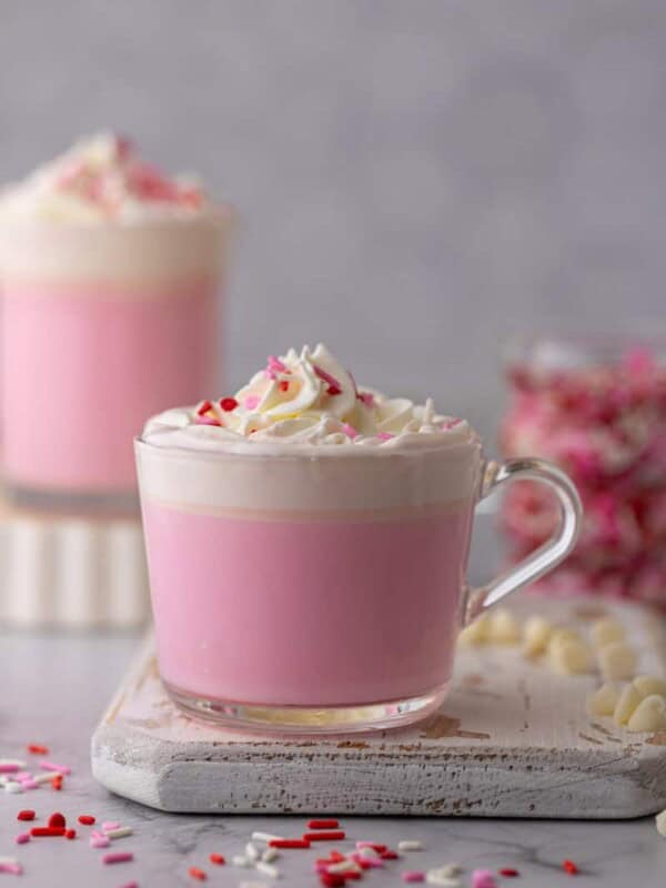 Valentine's day hot chocolate cup