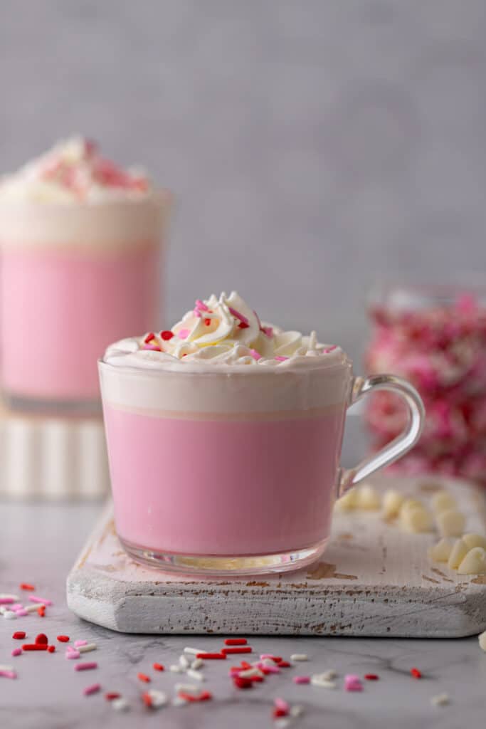 Valentine's day hot chocolate cup