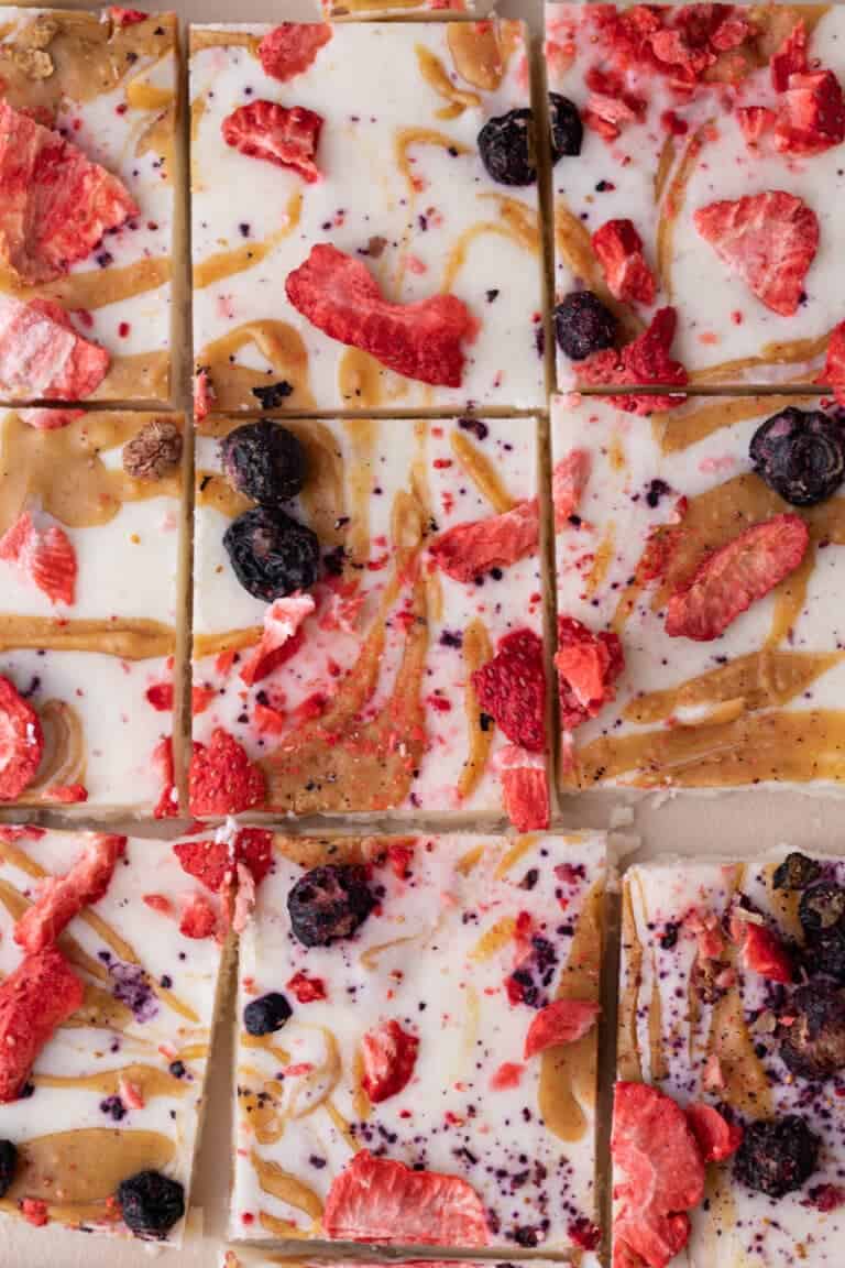 High Protein Frozen Cottage Cheese Bark Recipe Lifestyle of a Foodie