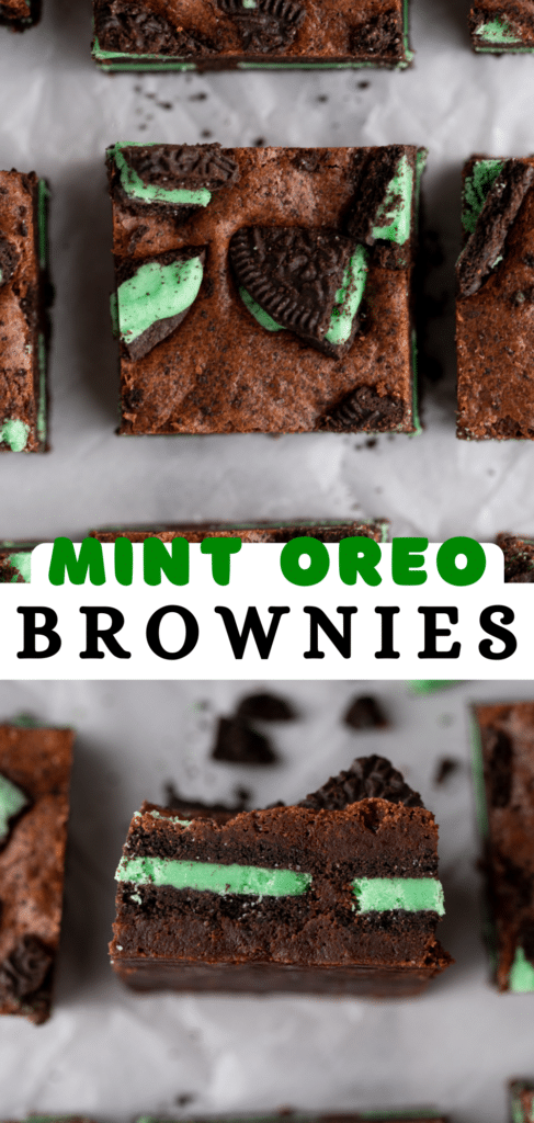 Mint Oreo Brownies