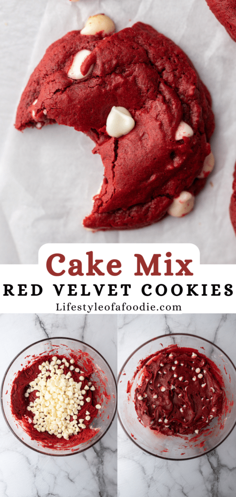 Quick and Easy Red Velvet Cake Mix Cookies