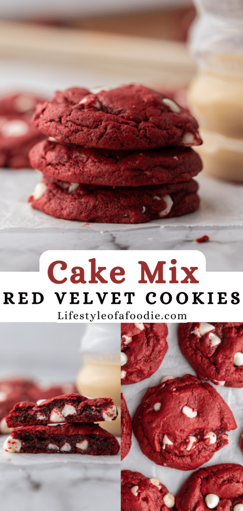 Quick and Easy Red Velvet Cake Mix Cookies