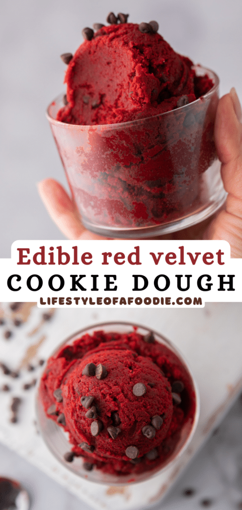 Red velvet cookie dough