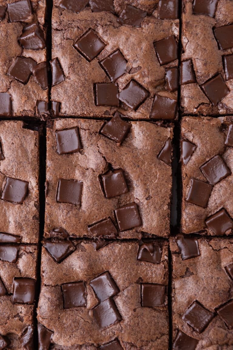 starbucks brownies recipe all cut up into squares