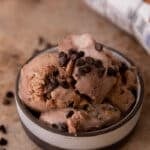 ninja creami protein ice cream in a bowl