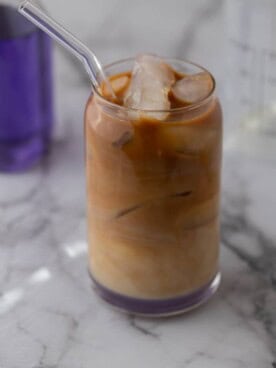 New Starbucks Iced Lavender Oatmilk Latte Recipe - Lifestyle of a Foodie