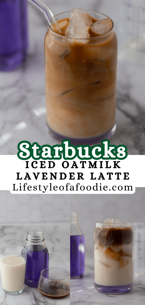 Starbucks Iced Lavender Oatmilk Latte 