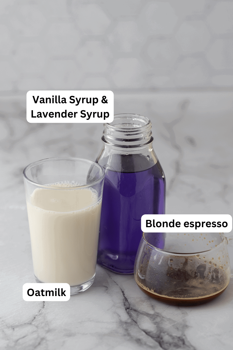 New Starbucks Iced Lavender Oatmilk Latte Recipe - Lifestyle of a Foodie