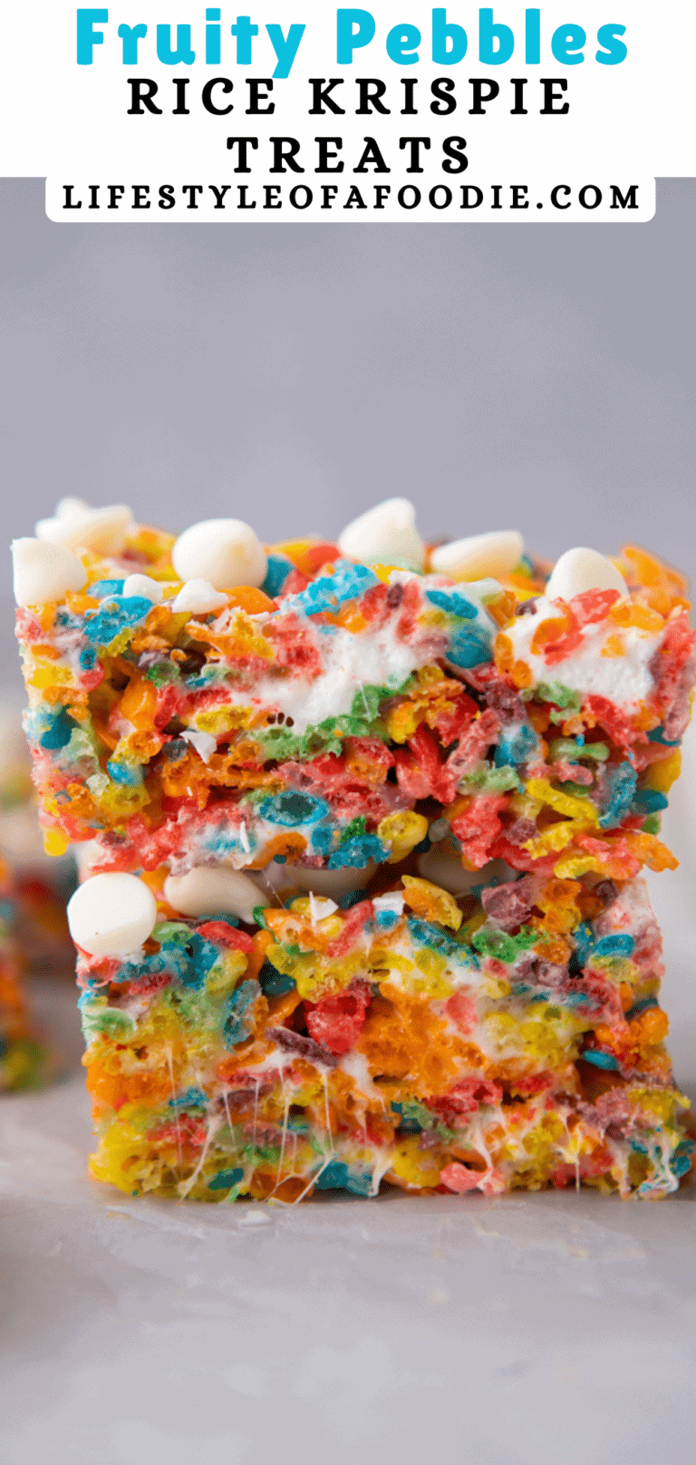 Homemade Easy Fruity Pebble Krispie Treats Recipe Lifestyle of a Foodie
