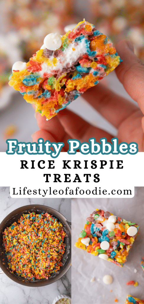 Fruity Pebbles Rice Krispie treats 