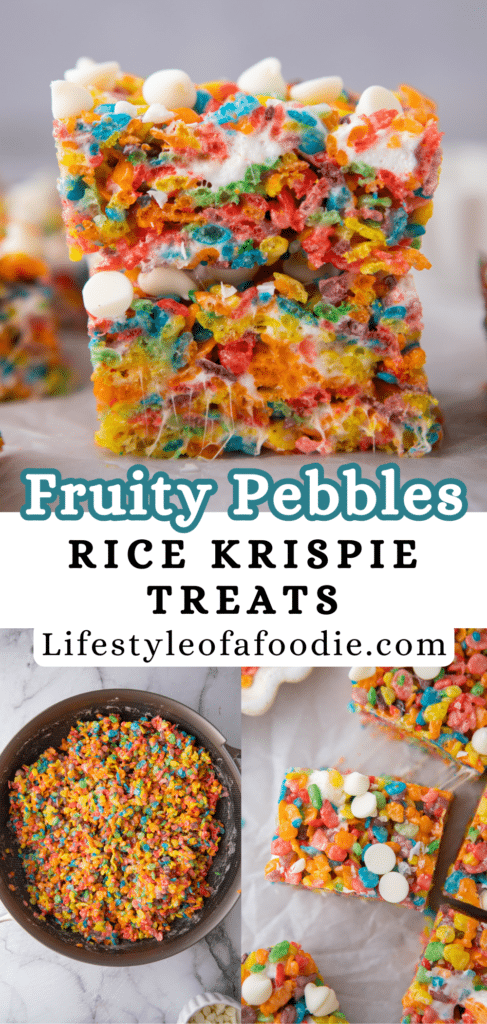 Fruity Pebbles Rice Krispie treats 