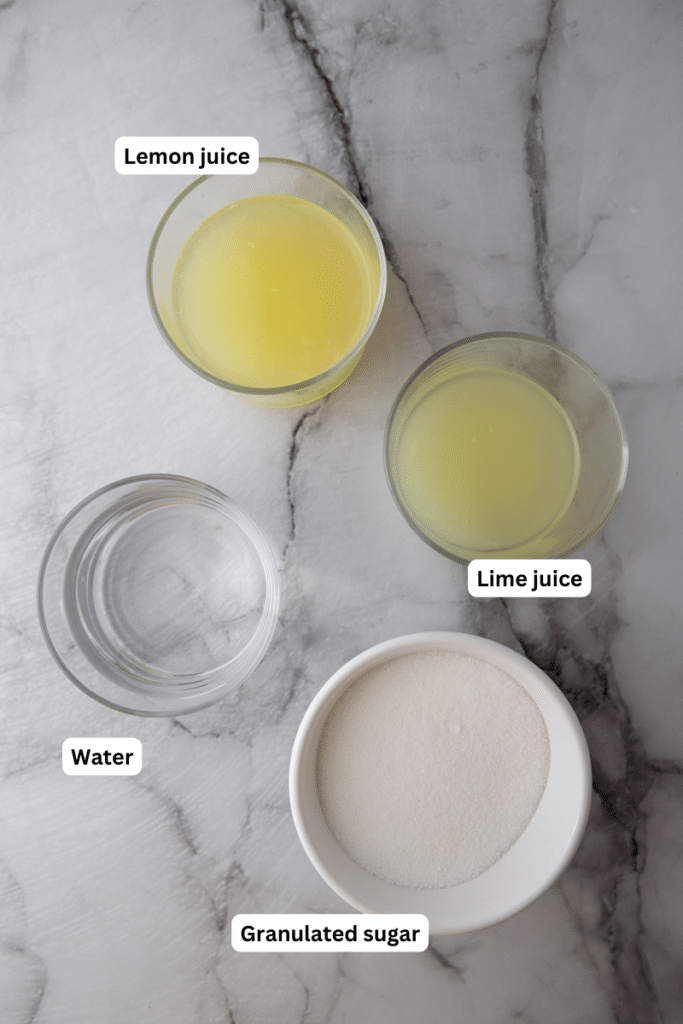 how to make homemade lemon sour mix ingredients