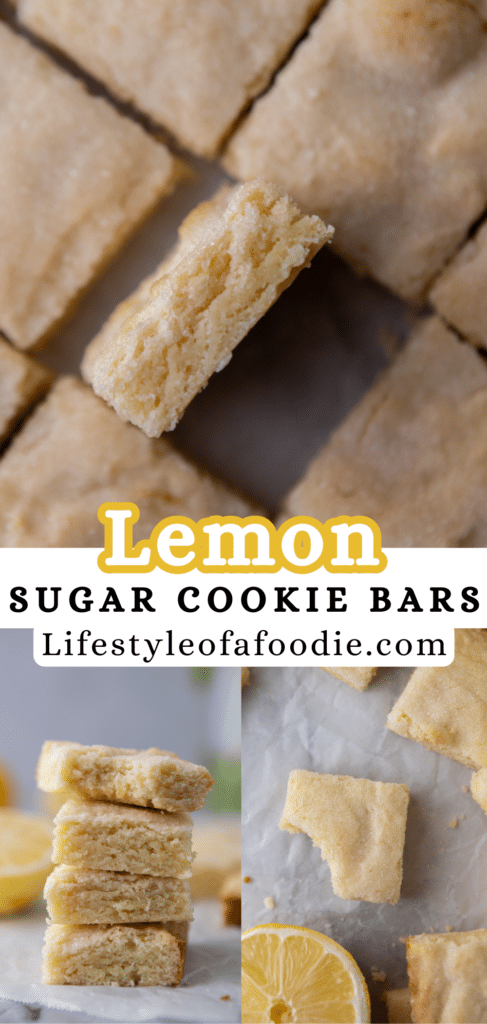 Lemon sugar cookie bars