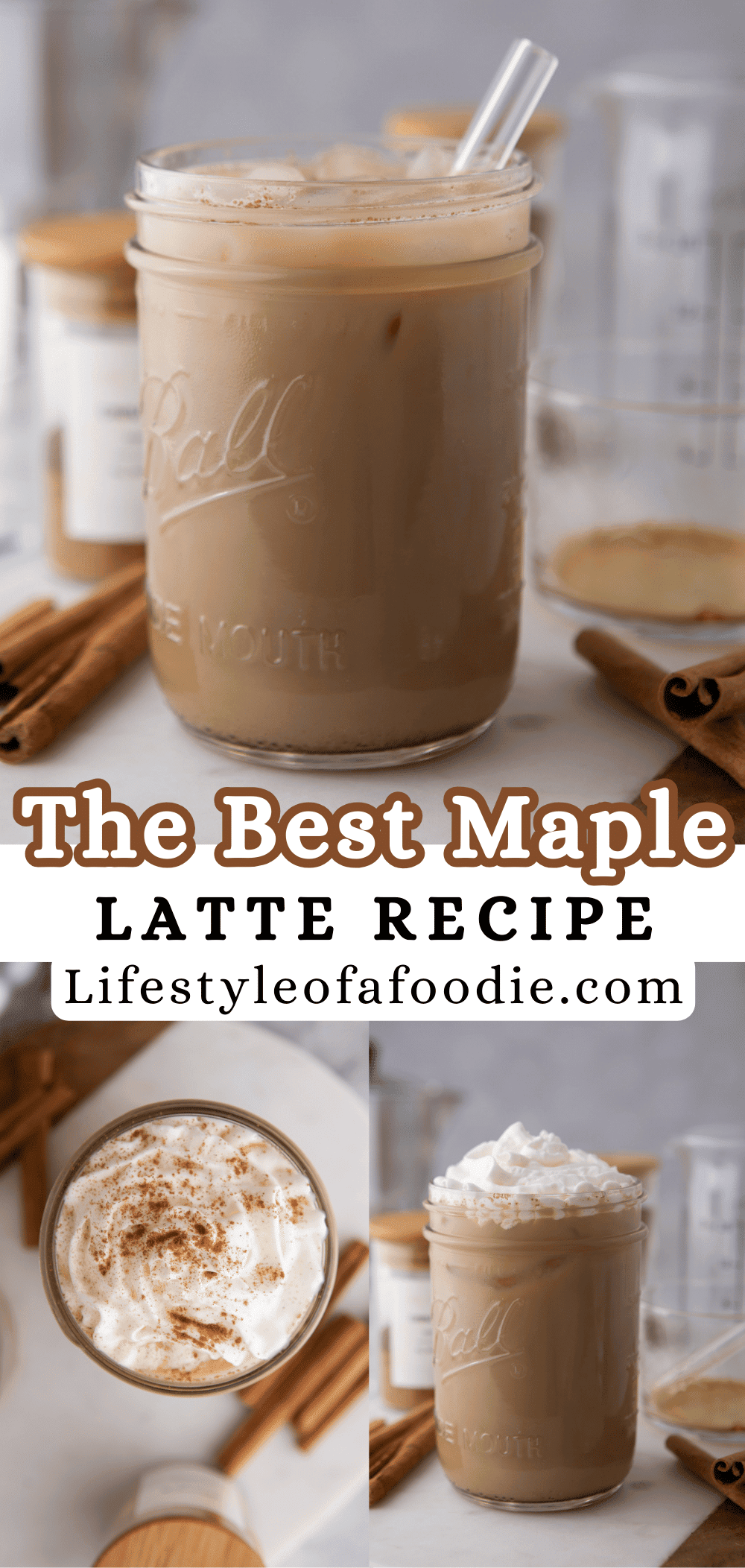 The Best Maple latte with real maple syrup (Hot & Iced) - Lifestyle of ...