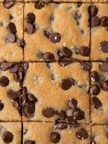 Close up cookie bars