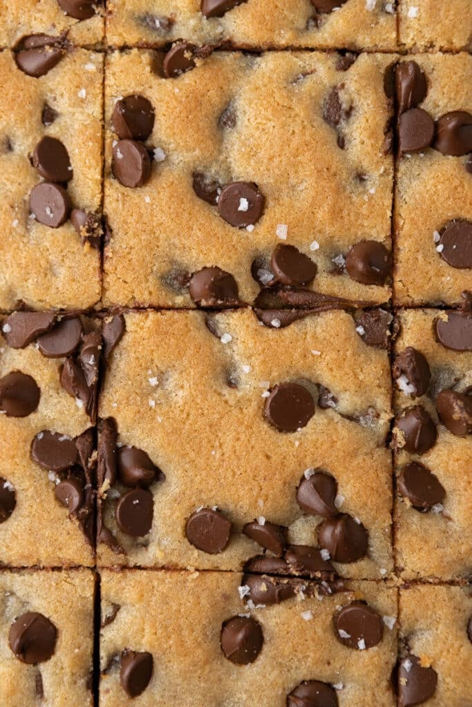 Close up cookie bars