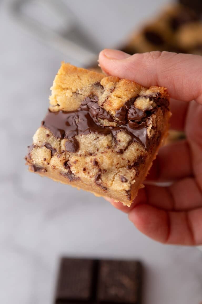 Small batch chocolate chip cookie bars