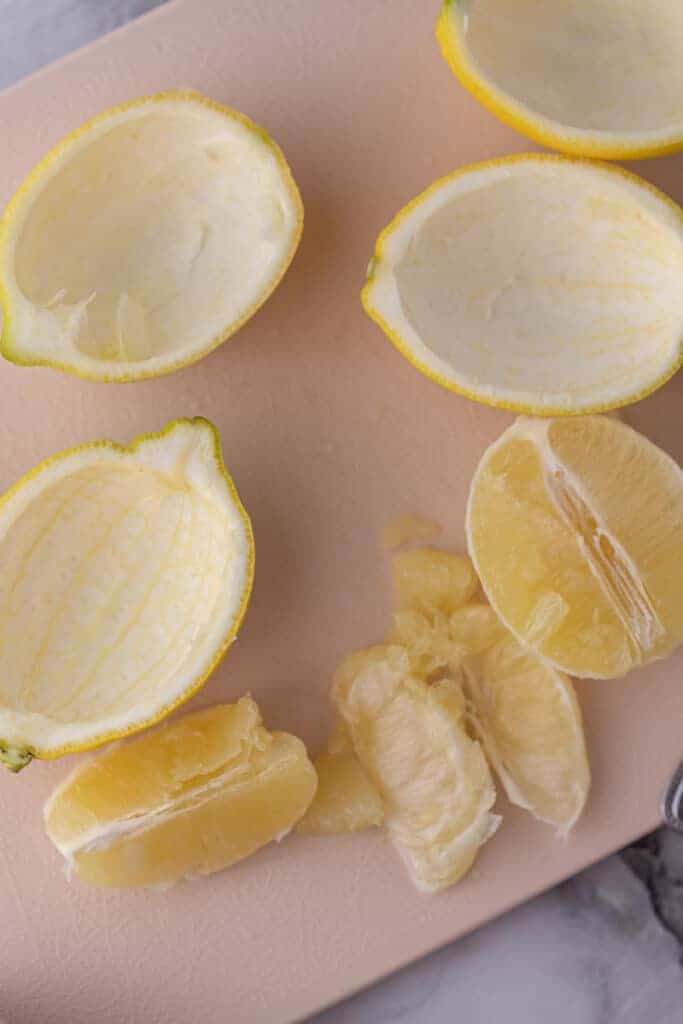 emptied out citrus shells
