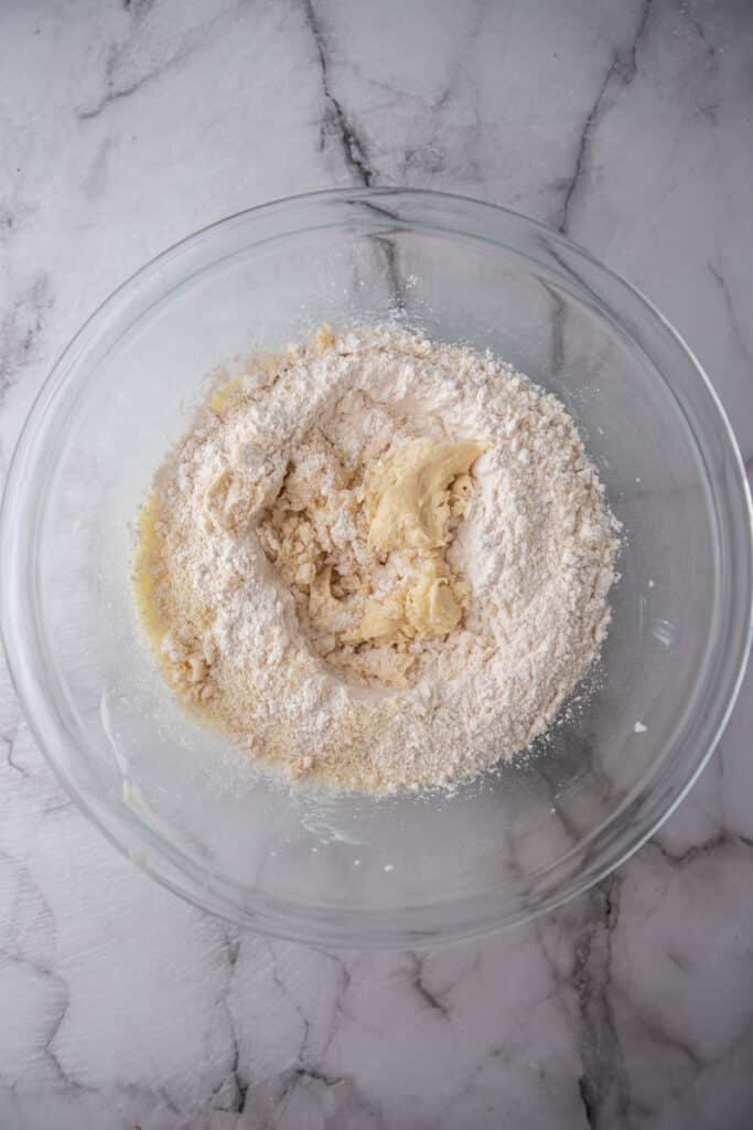 Dry ingredients in a bowl