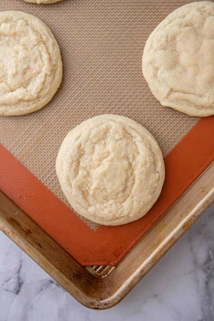 Cookie on a baking sheet