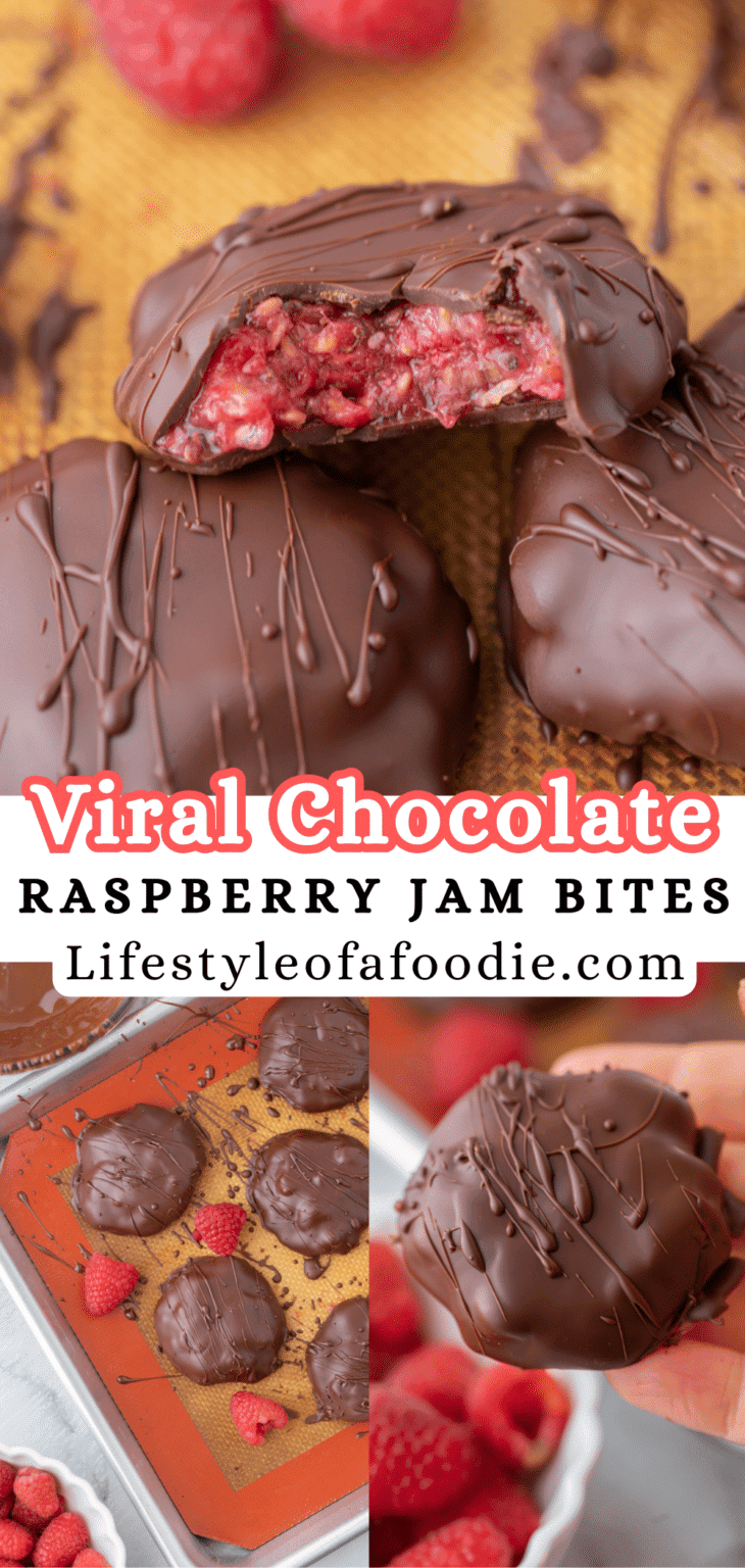 Easy Healthy Raspberry Jam Chocolate Bites Recipe - Lifestyle of a Foodie