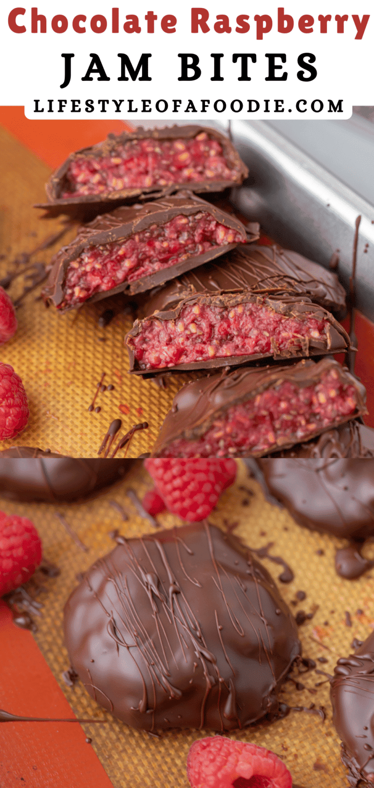 Easy Healthy Raspberry Jam Chocolate Bites Recipe - Lifestyle of a Foodie