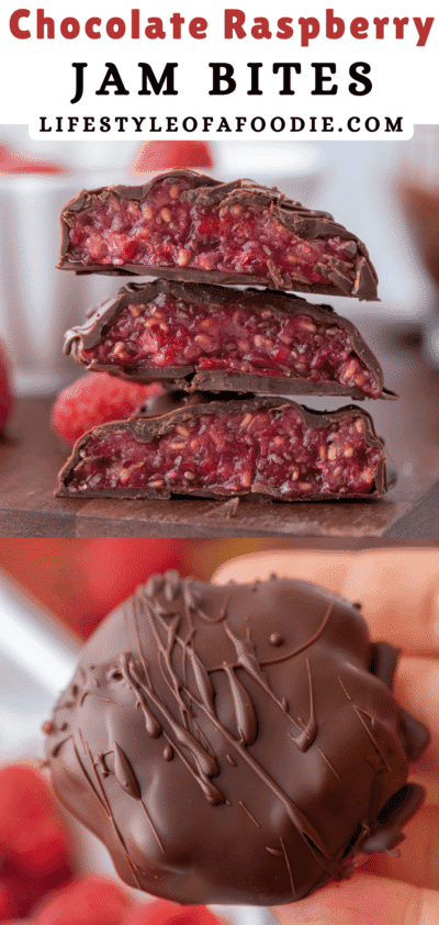 Easy Healthy Raspberry Jam Chocolate Bites Recipe - Lifestyle of a Foodie