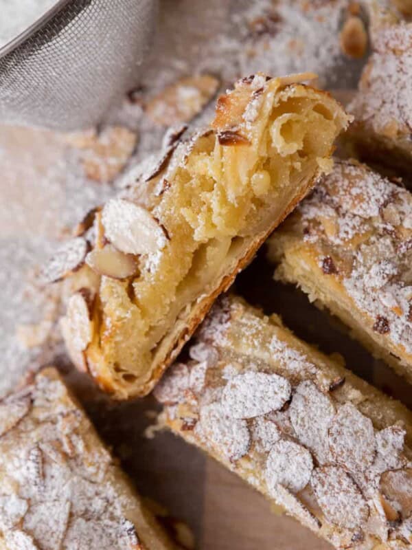 strips of the Braided Almond Croissant Danish recipe