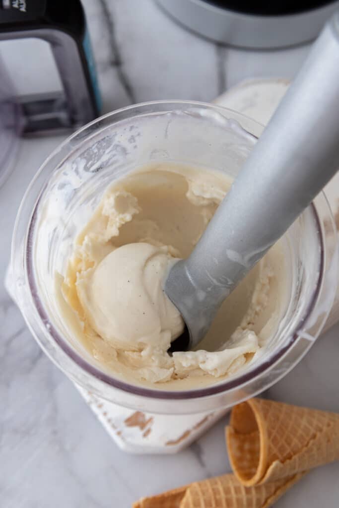 ninja creami frozen yogurt in a pint cup