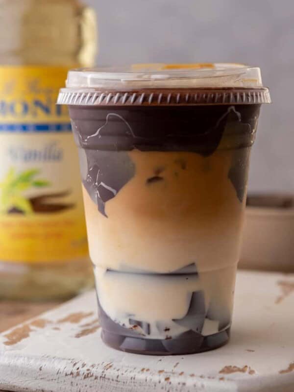 Viral iced cracking latte recipe